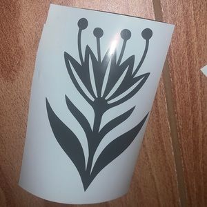 Flower decal